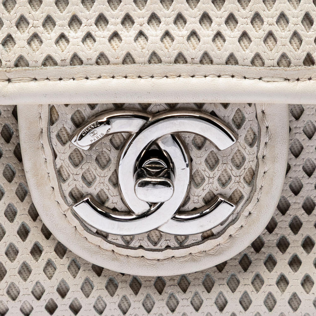 Chanel Medium Perforated Calfskin Up In The Air Flap