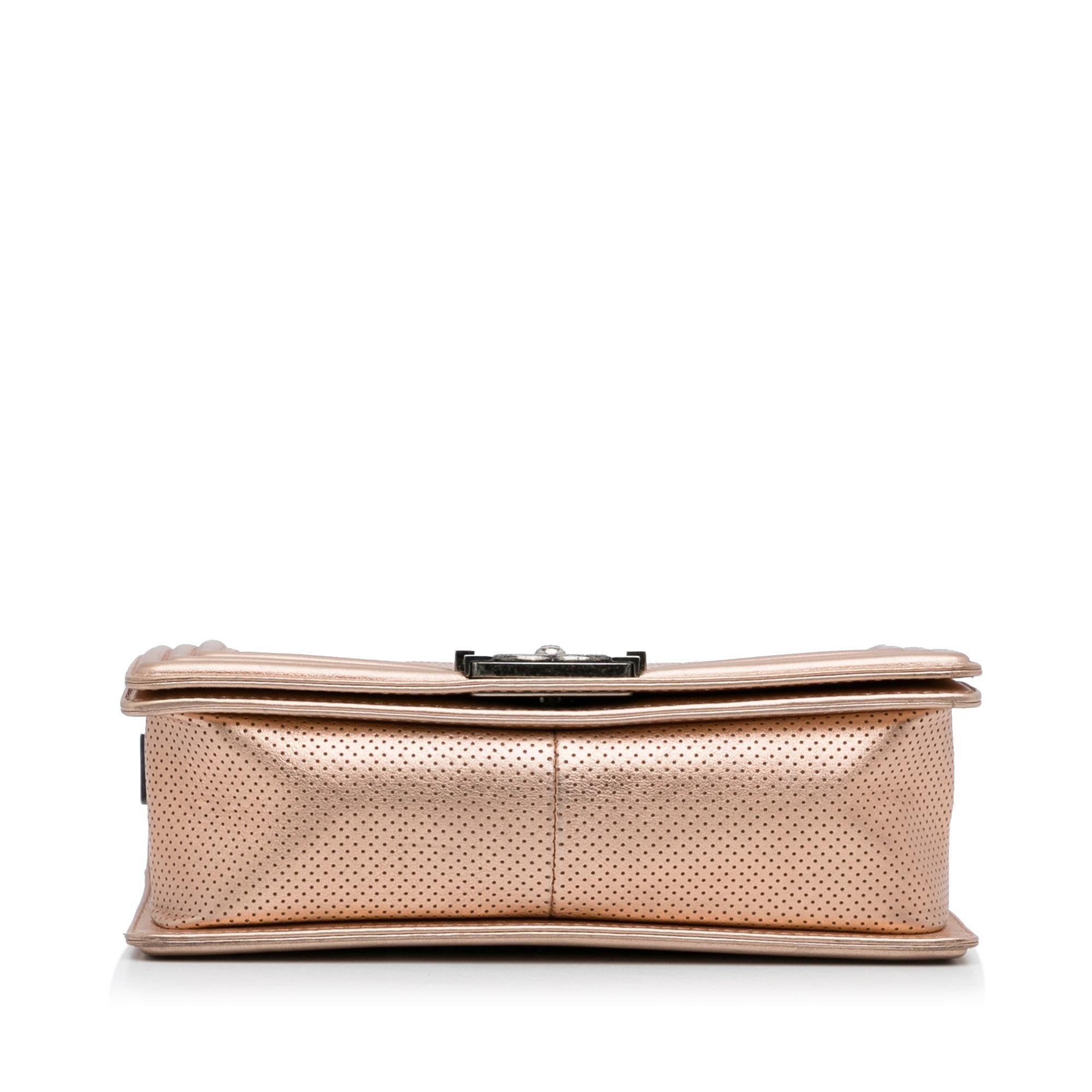 Chanel Medium Perforated Lambskin Boy Flap (SHG-Fd6Dnd)