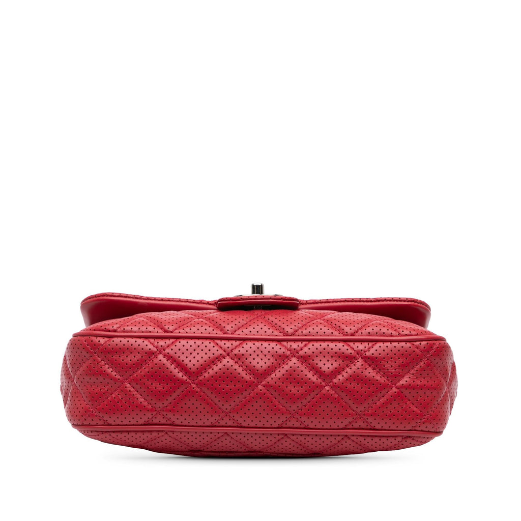 Chanel Medium Perforated Lambskin Punch Flap