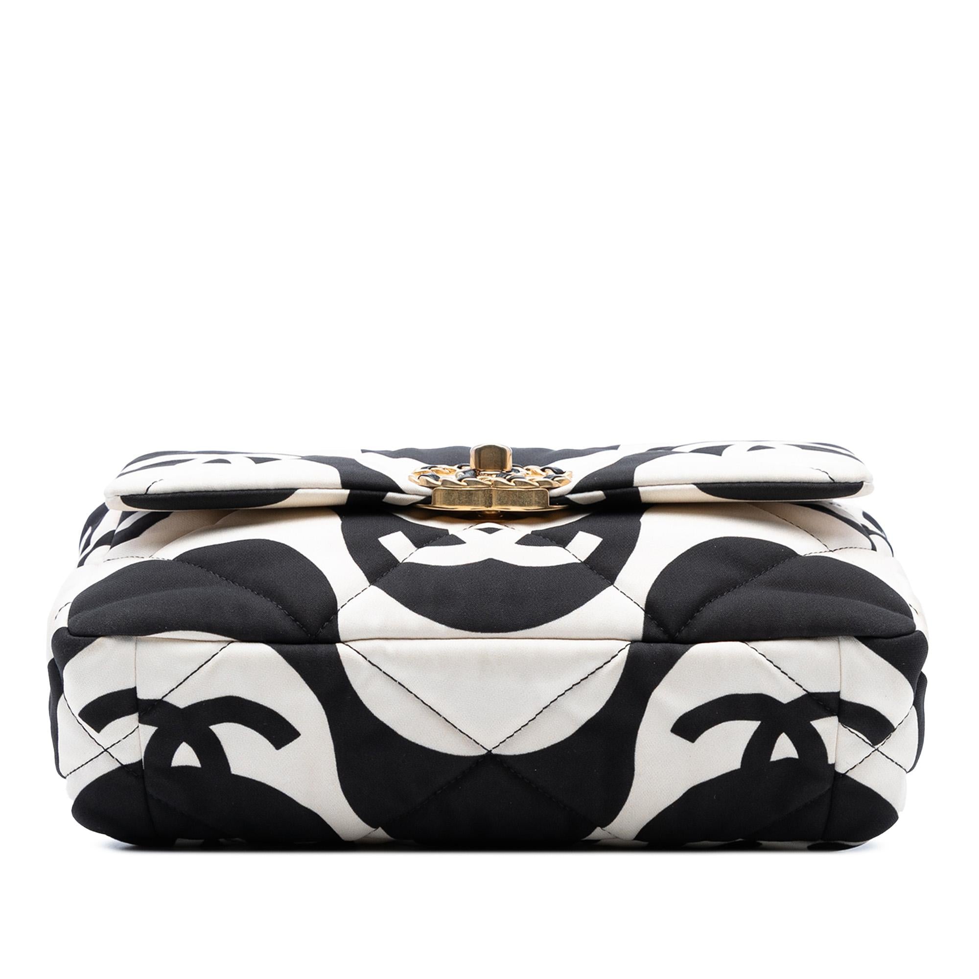 Chanel Medium Printed Silk 19 Flap