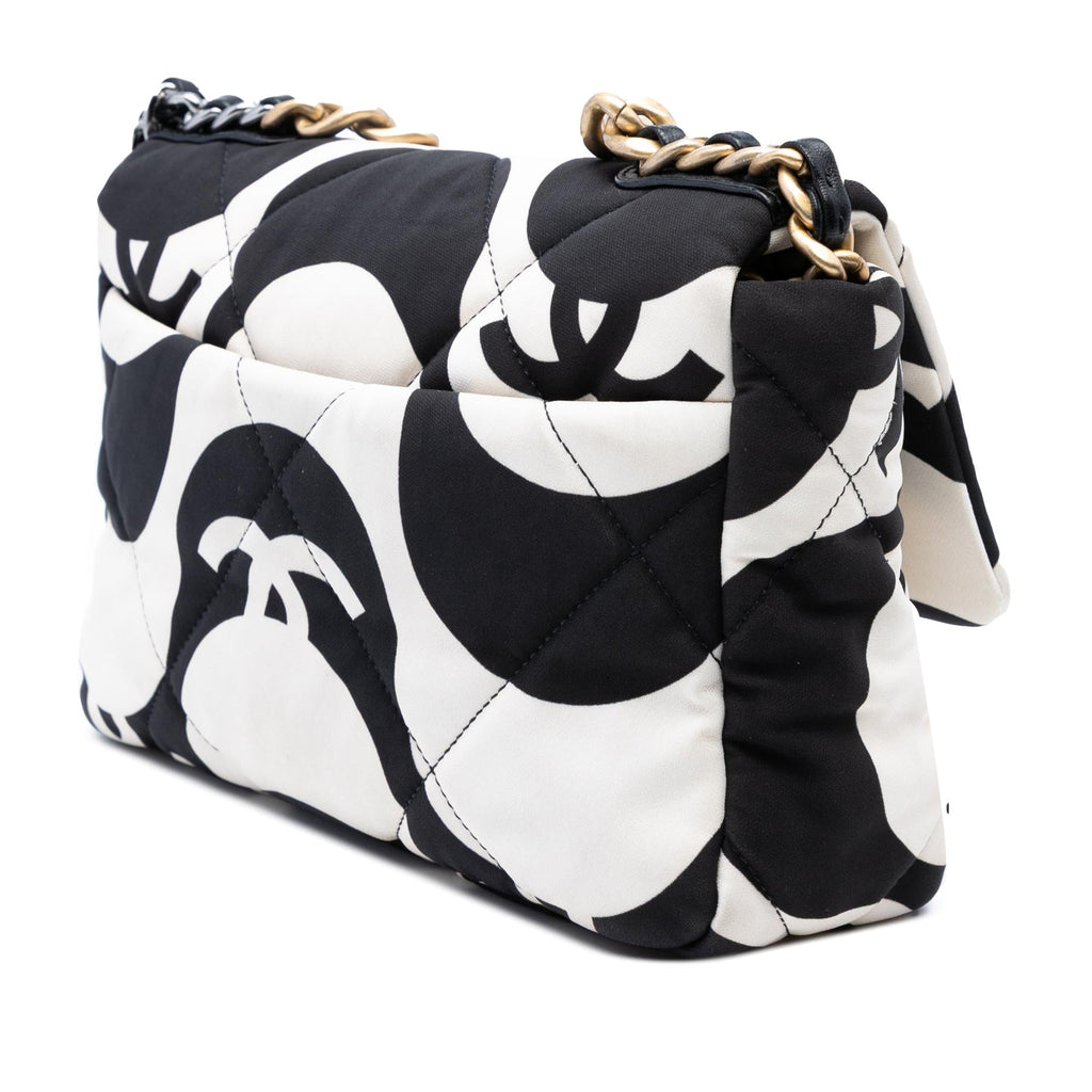 Chanel Medium Printed Silk 19 Flap