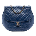 Chanel Medium Quilted Aged Calfskin Bubble CC Flap