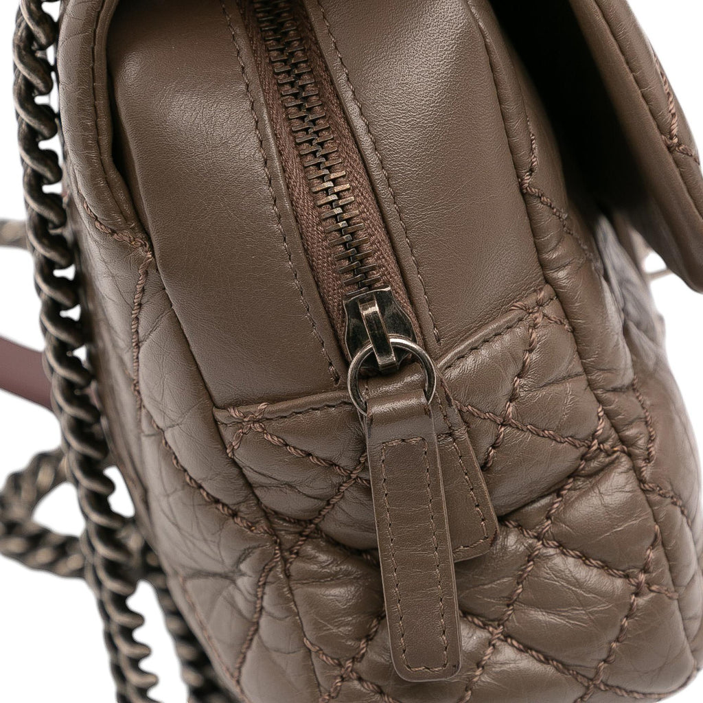 Chanel Medium Quilted Aged Calfskin Portobello Flap
