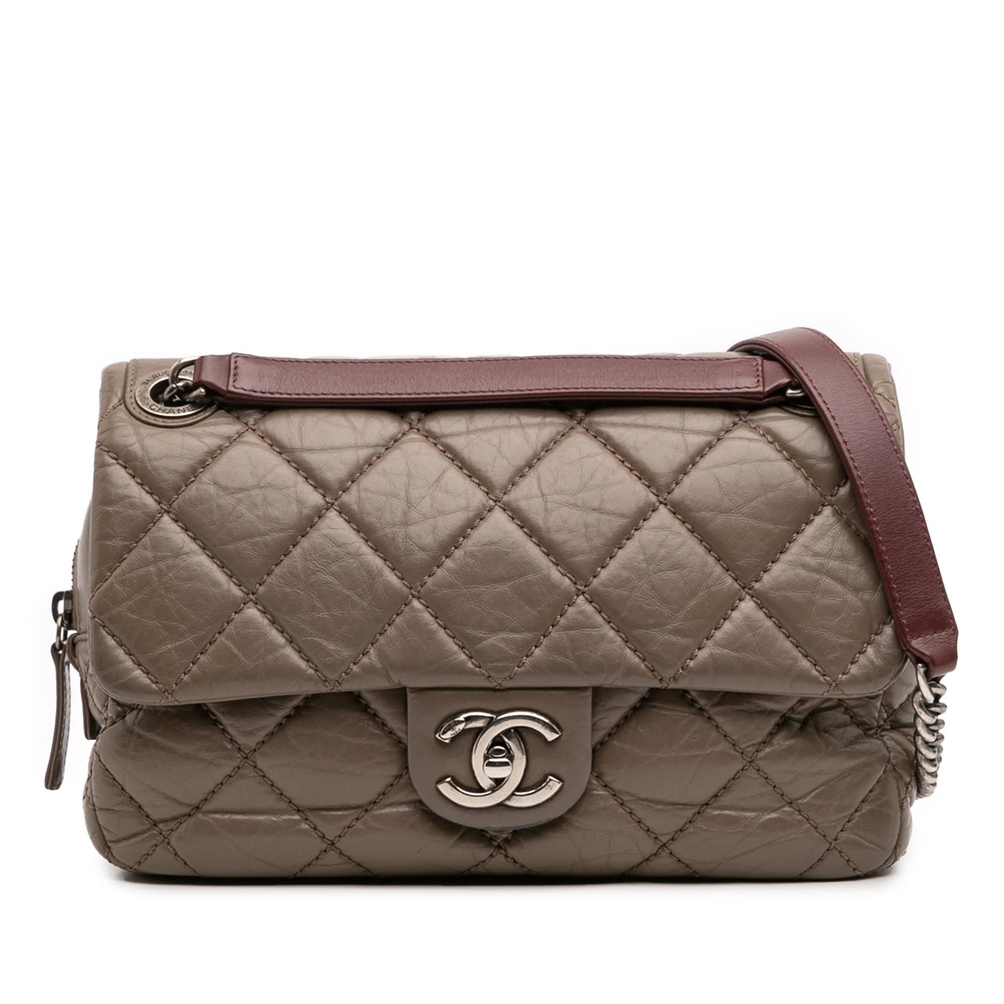 Chanel Medium Quilted Aged Calfskin Portobello Flap