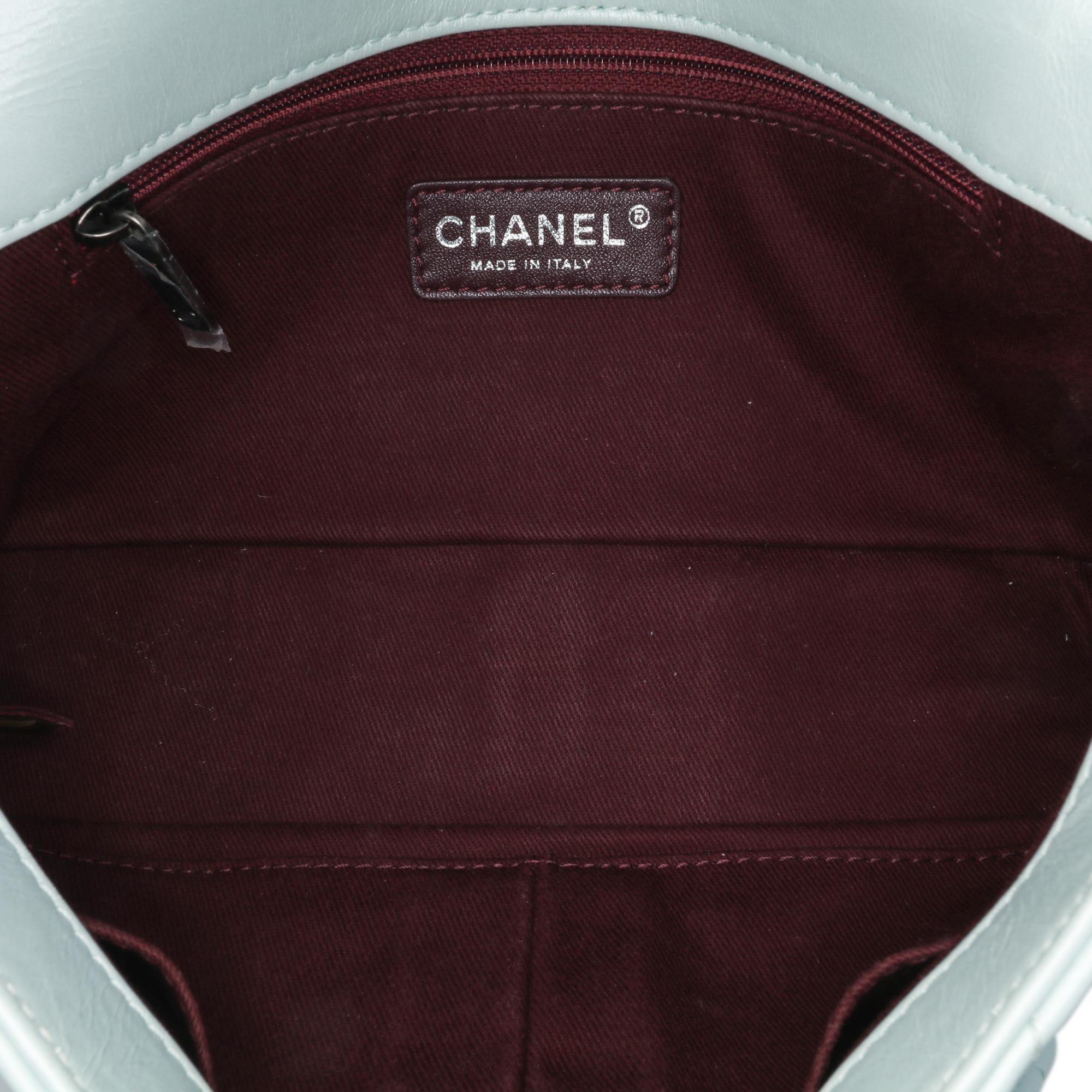 Chanel Medium Quilted Calfskin Coco Pleats Chain Flap