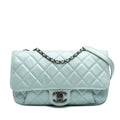 Chanel Medium Quilted Calfskin Coco Pleats Chain Flap