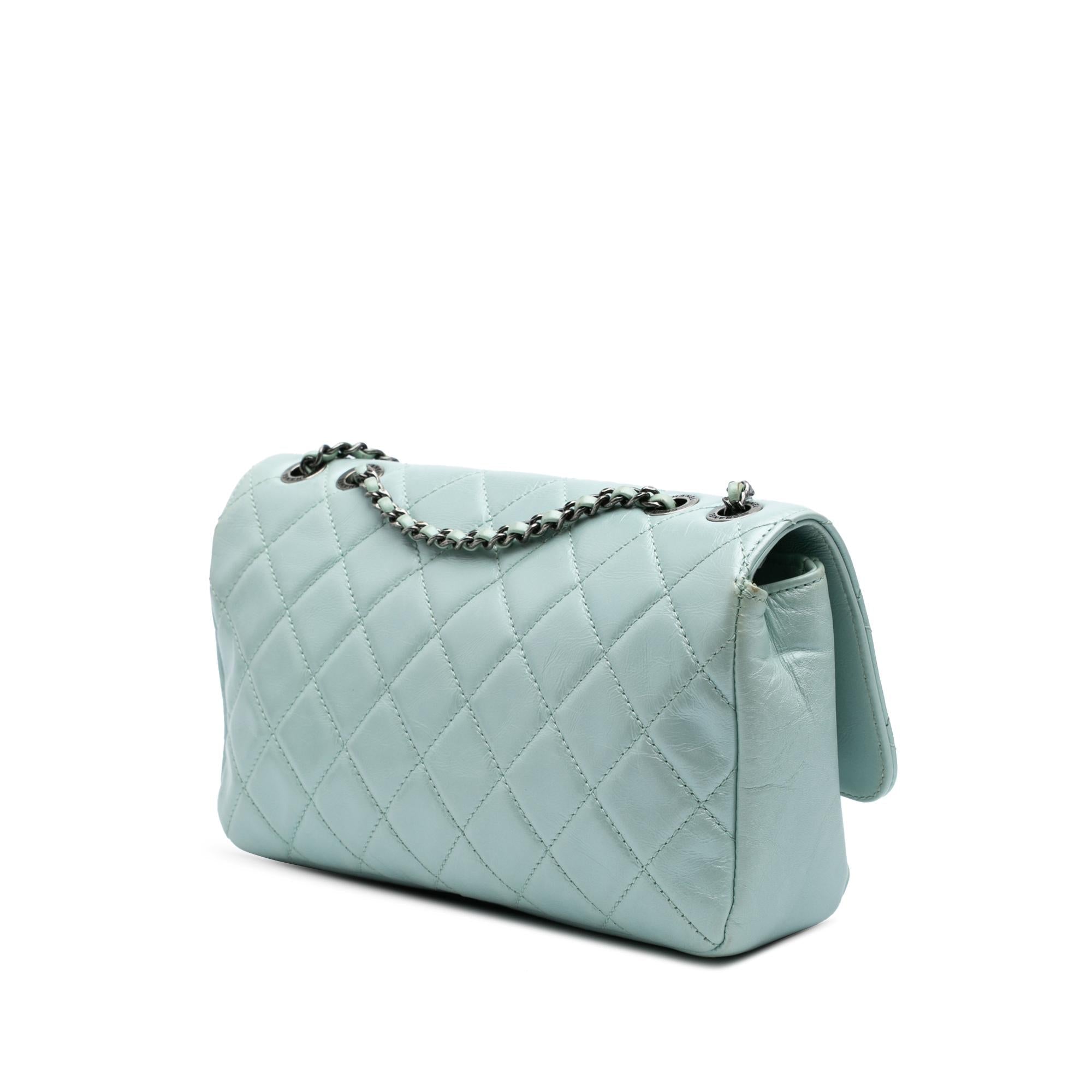 Chanel Medium Quilted Calfskin Coco Pleats Chain Flap