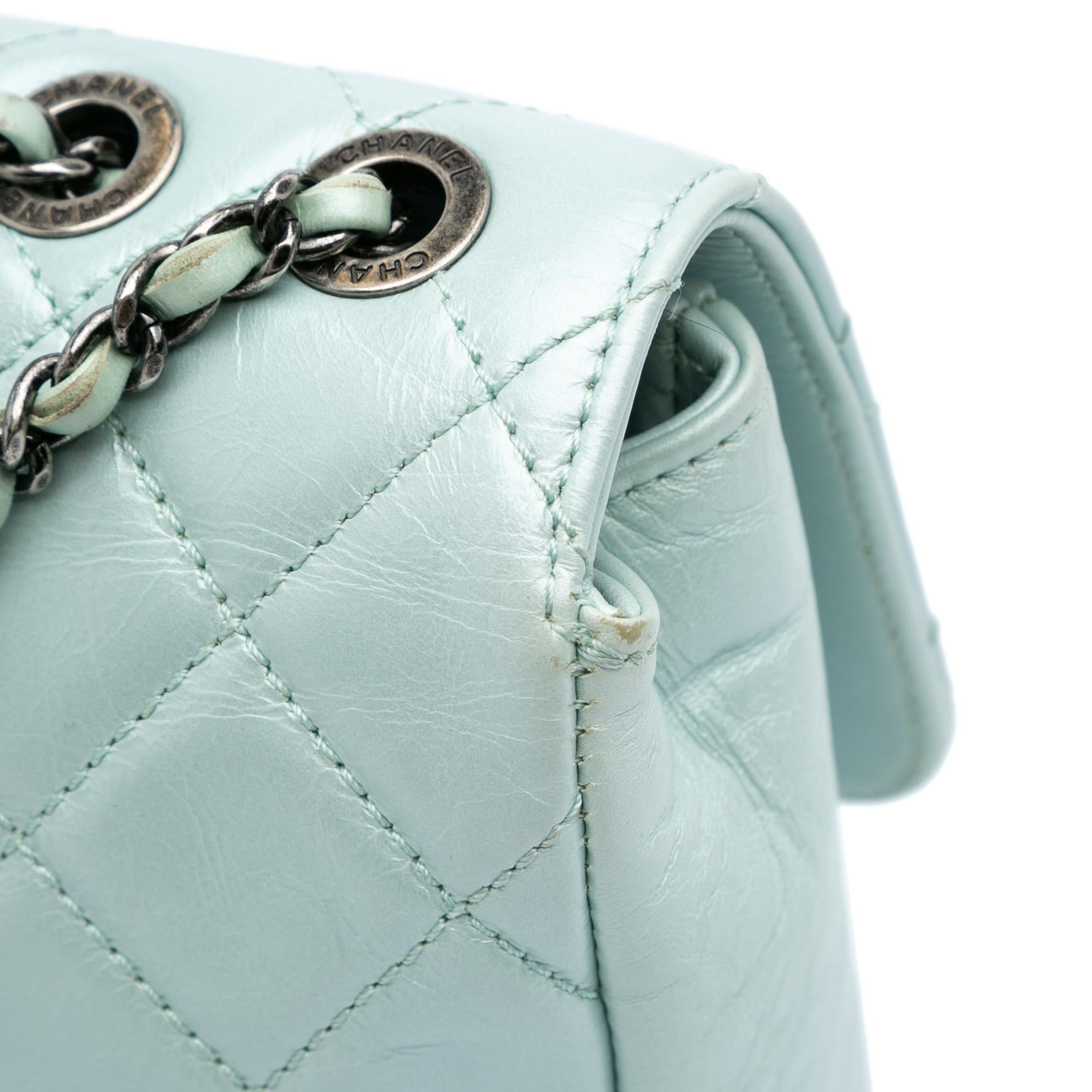 Chanel Medium Quilted Calfskin Coco Pleats Chain Flap