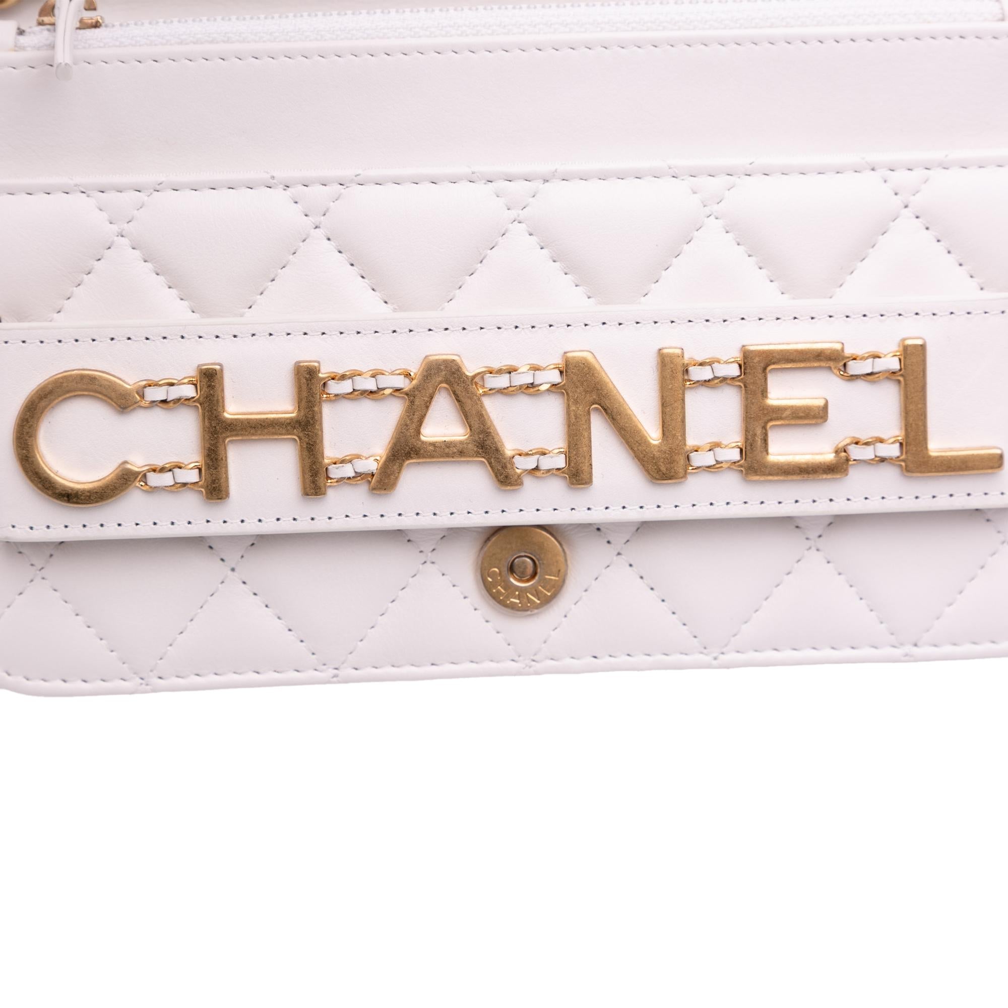 Chanel Medium Quilted Calfskin Enchained Flap