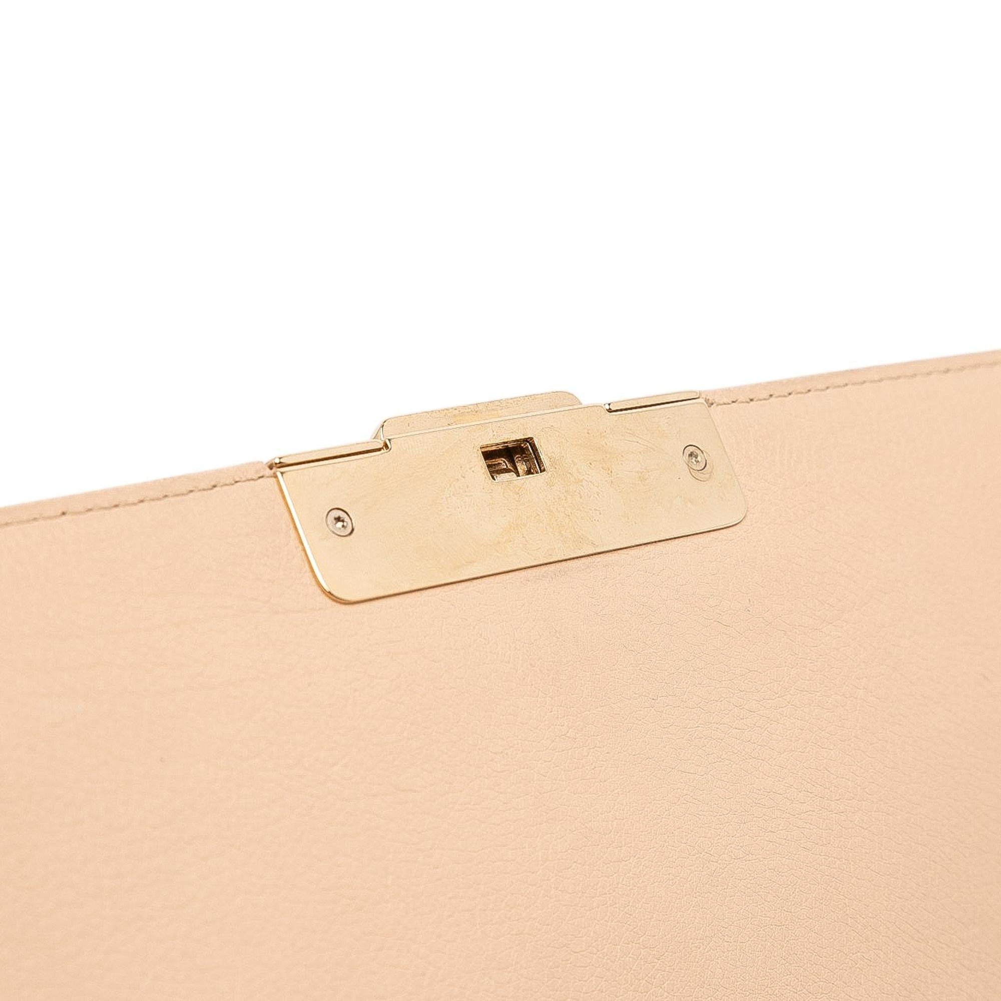 Chanel Medium Quilted Calfskin Label Click Flap