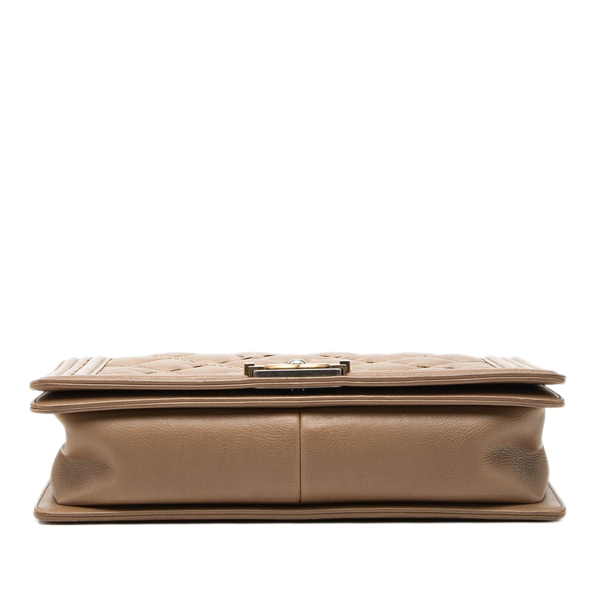 Chanel Medium Quilted Calfskin Wild Stitch Boy Flap