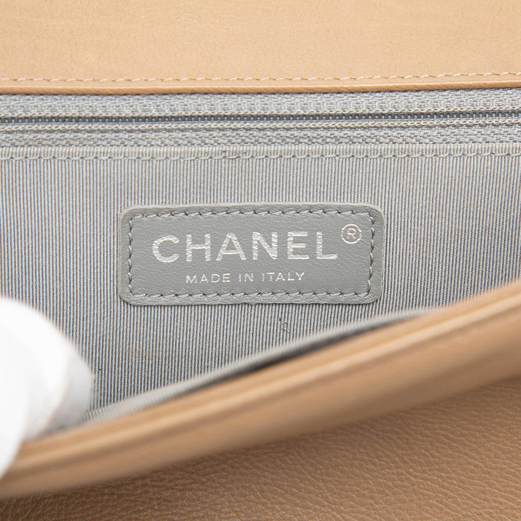 Chanel Medium Quilted Calfskin Wild Stitch Boy Flap