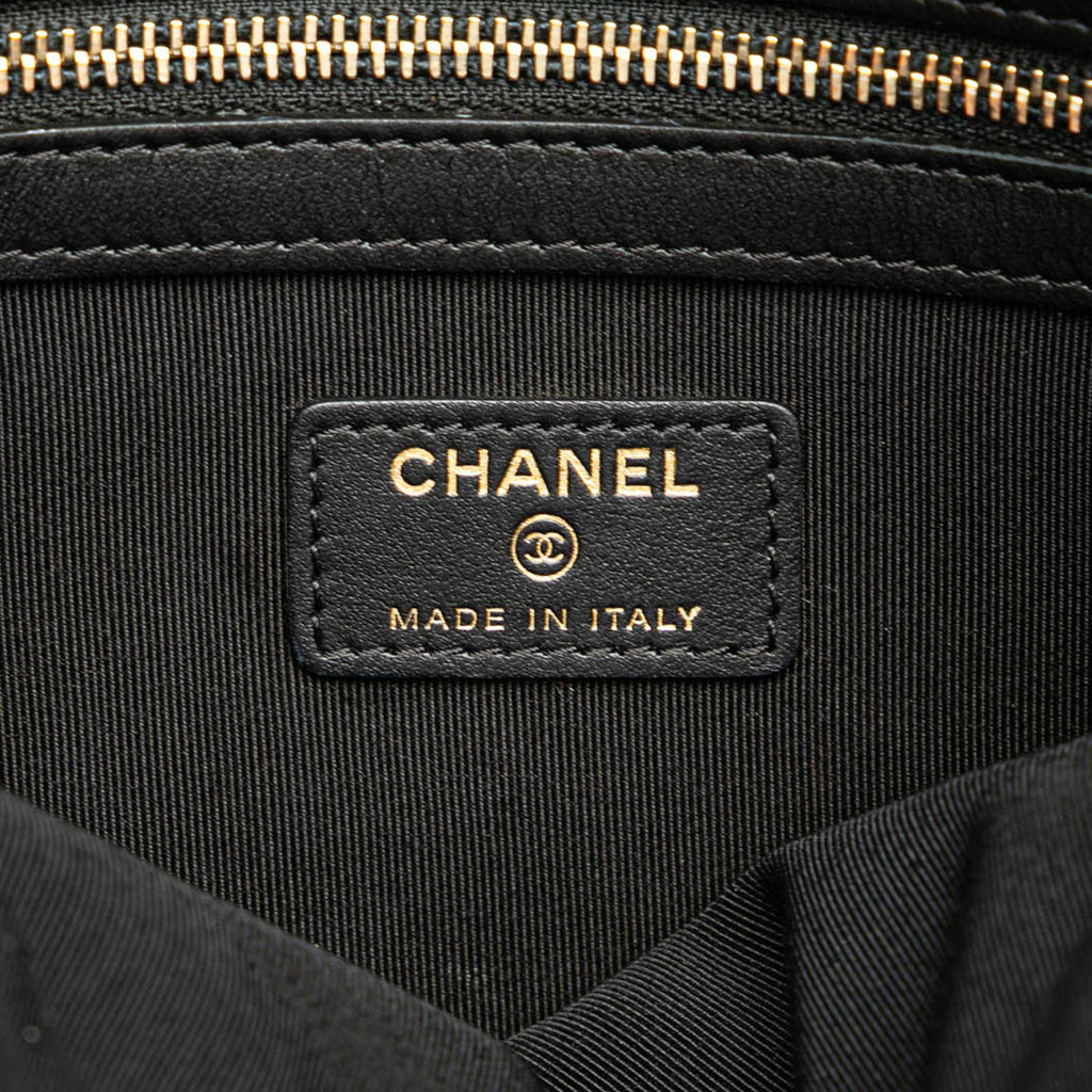 Chanel Medium Quilted Caviar Boy O Case Clutch