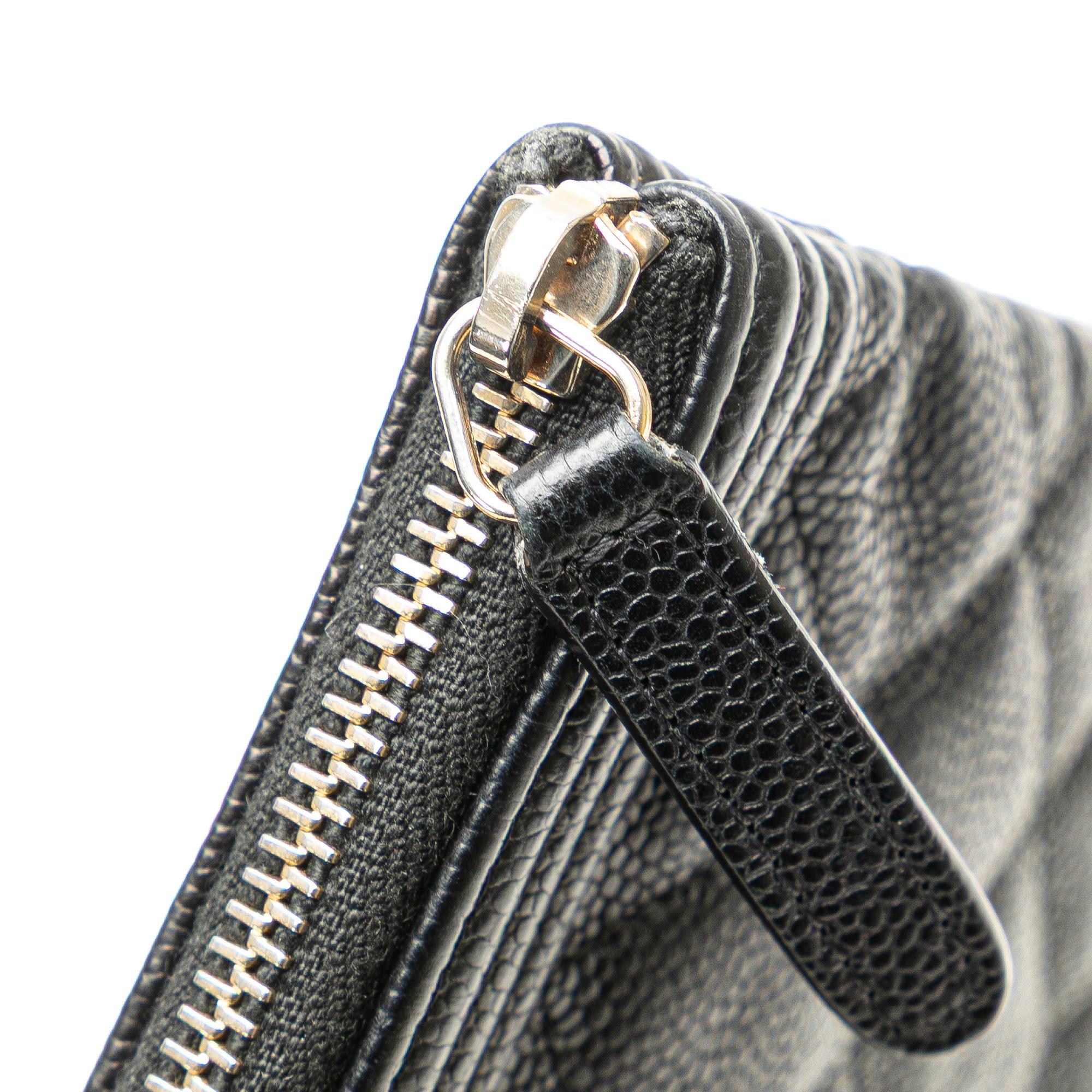 Chanel Medium Quilted Caviar Boy O Case Clutch