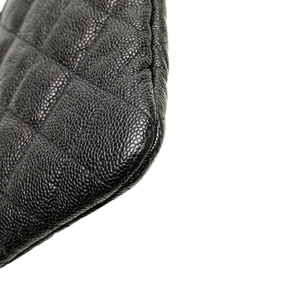 Chanel Medium Quilted Caviar Boy O Case Clutch