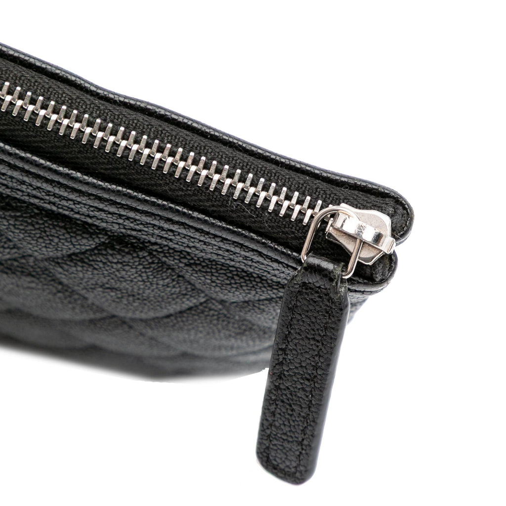 Chanel Medium Quilted Caviar Boy O Case Clutch