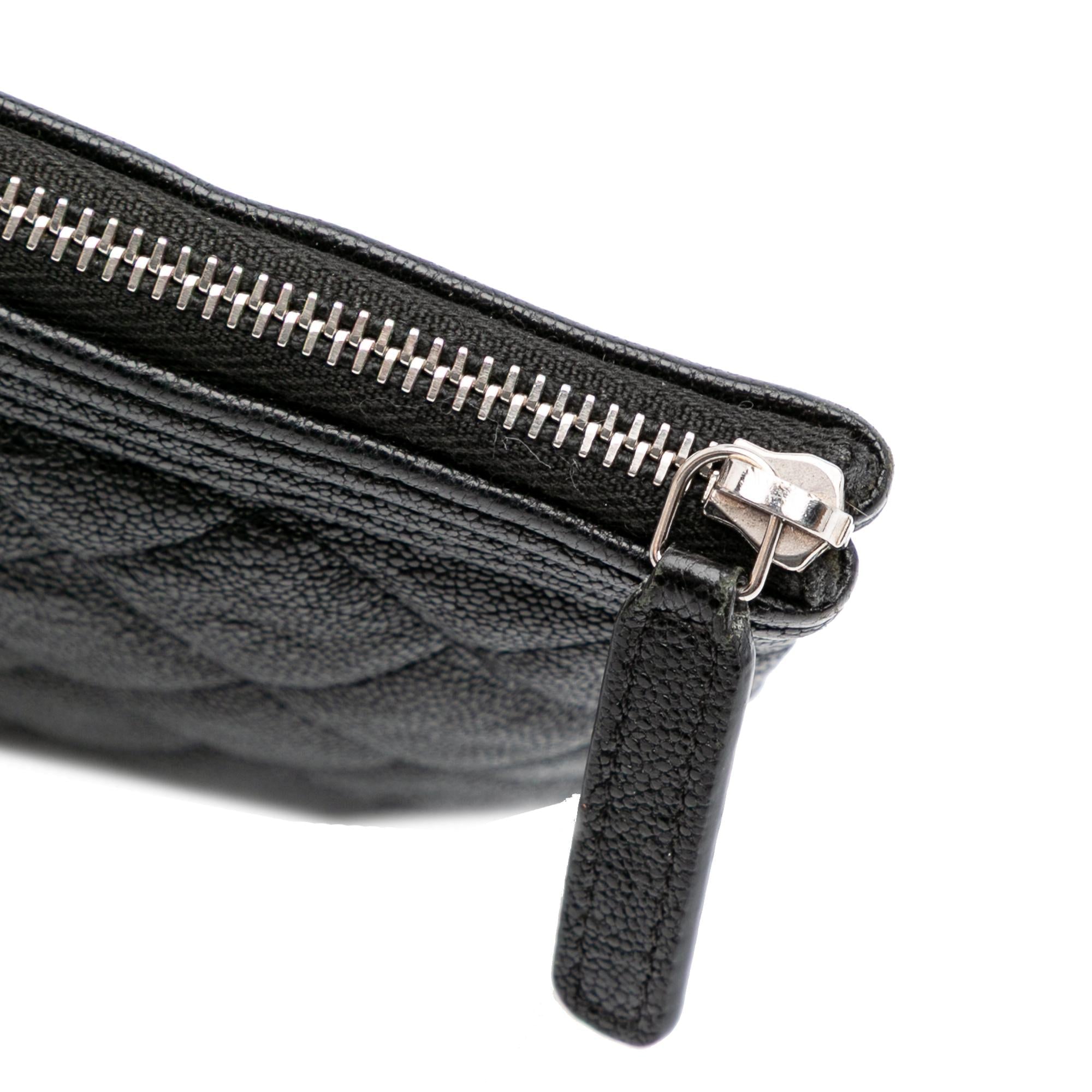 Chanel Medium Quilted Caviar Boy O Case Clutch