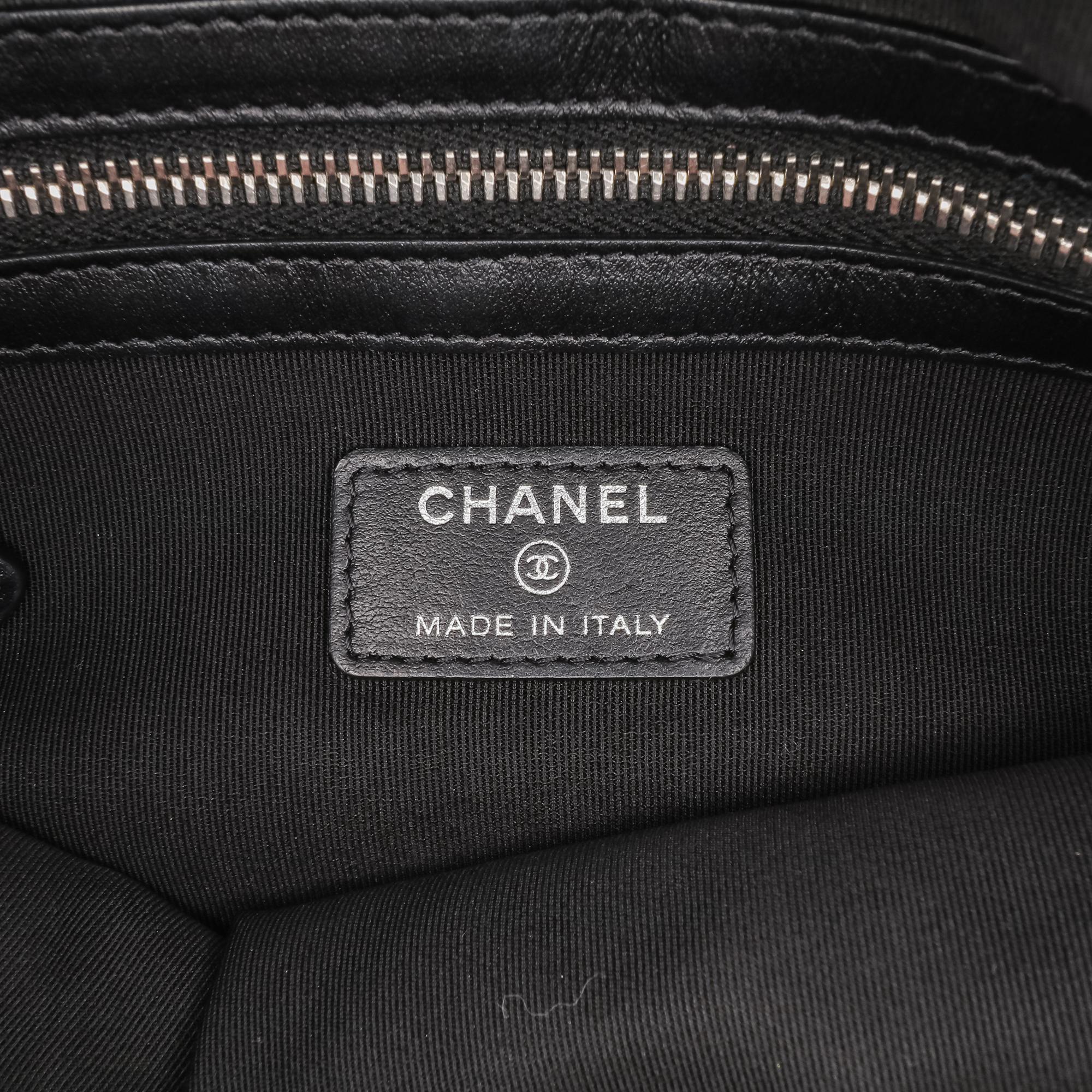Chanel Medium Quilted Caviar Boy O Case Clutch