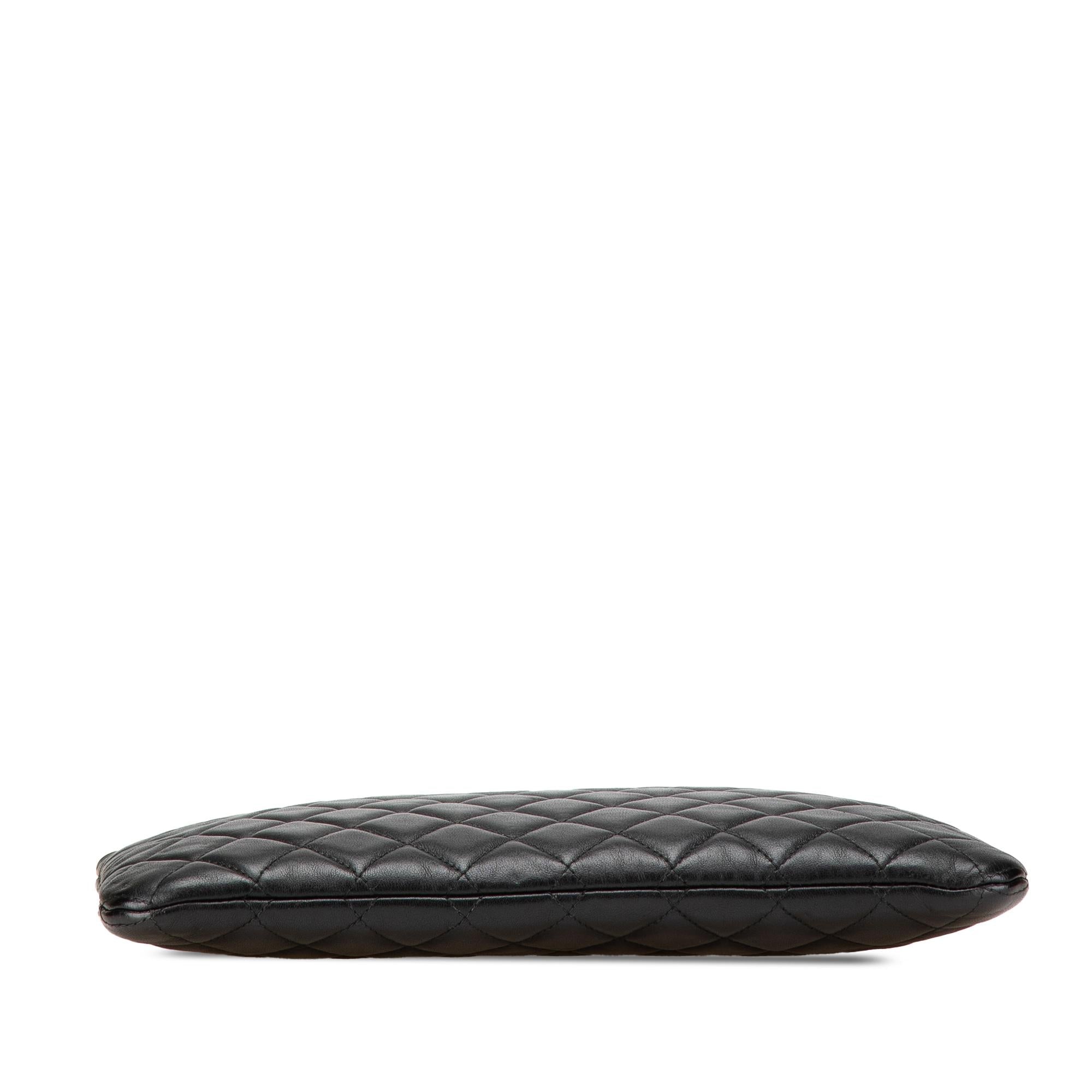 Chanel Medium Quilted Caviar Boy O Case Clutch