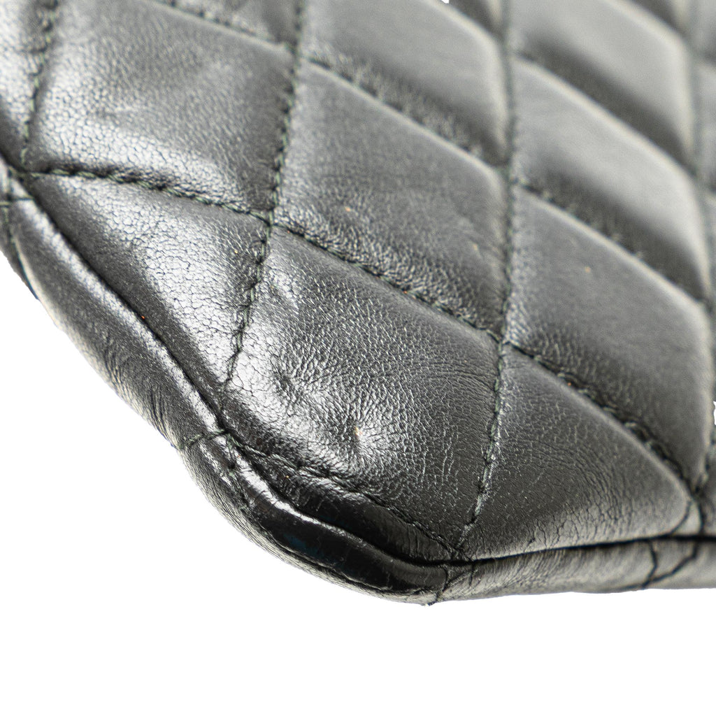 Chanel Medium Quilted Caviar Boy O Case Clutch