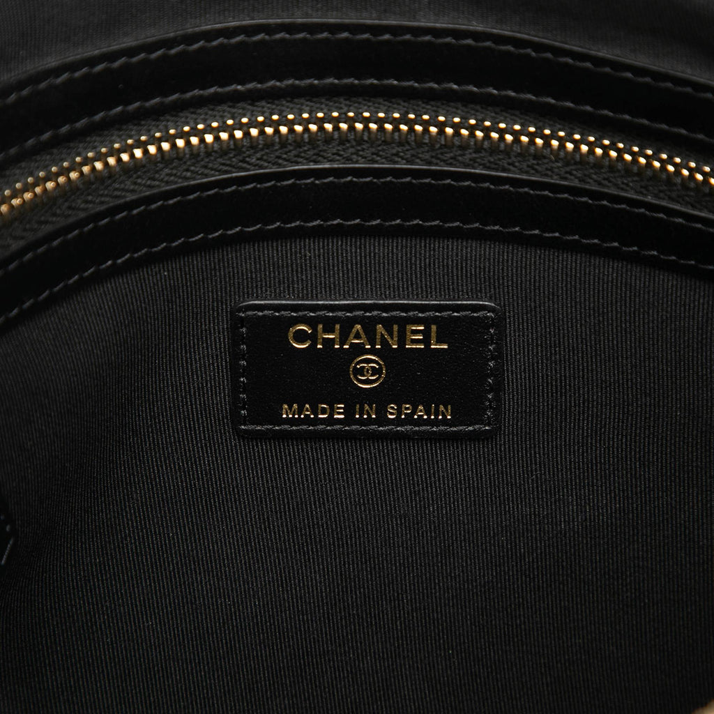 Chanel Medium Quilted Caviar Boy O Case Clutch