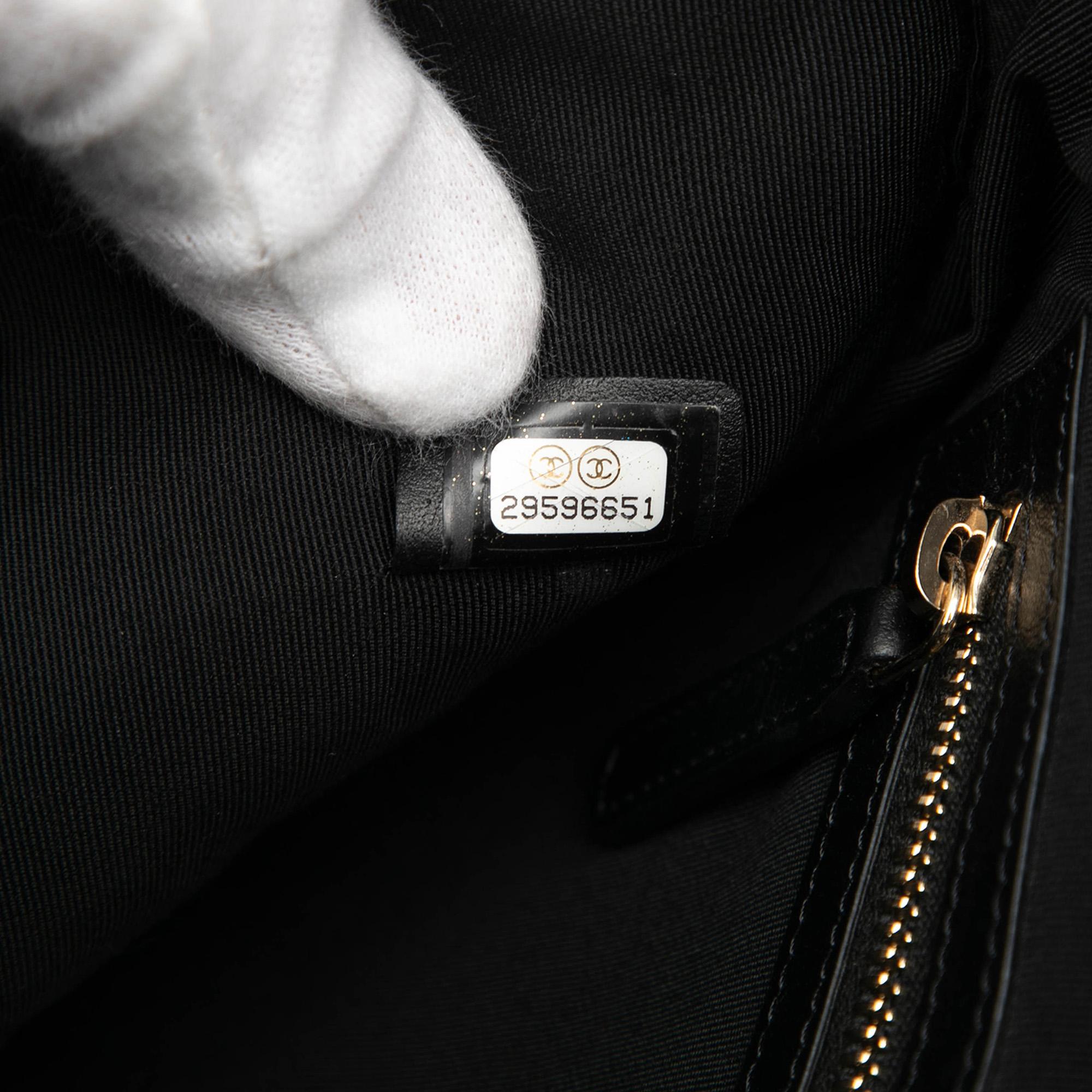 Chanel Medium Quilted Caviar Boy O Case Clutch