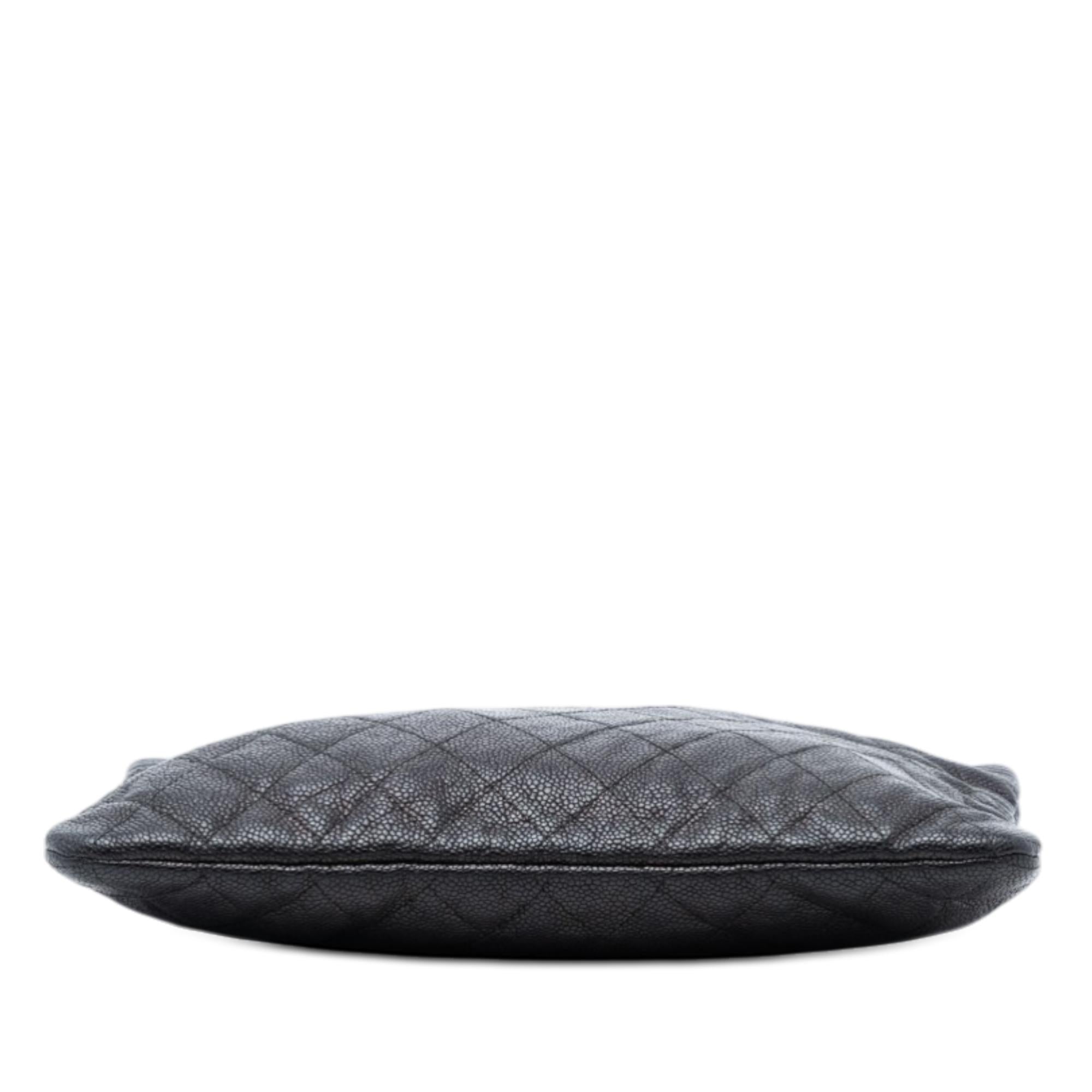 Chanel Medium Quilted Caviar Boy O Case Clutch