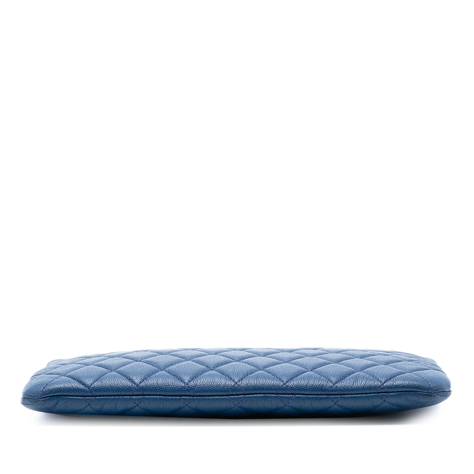 Chanel Medium Quilted Caviar Boy O Case Clutch