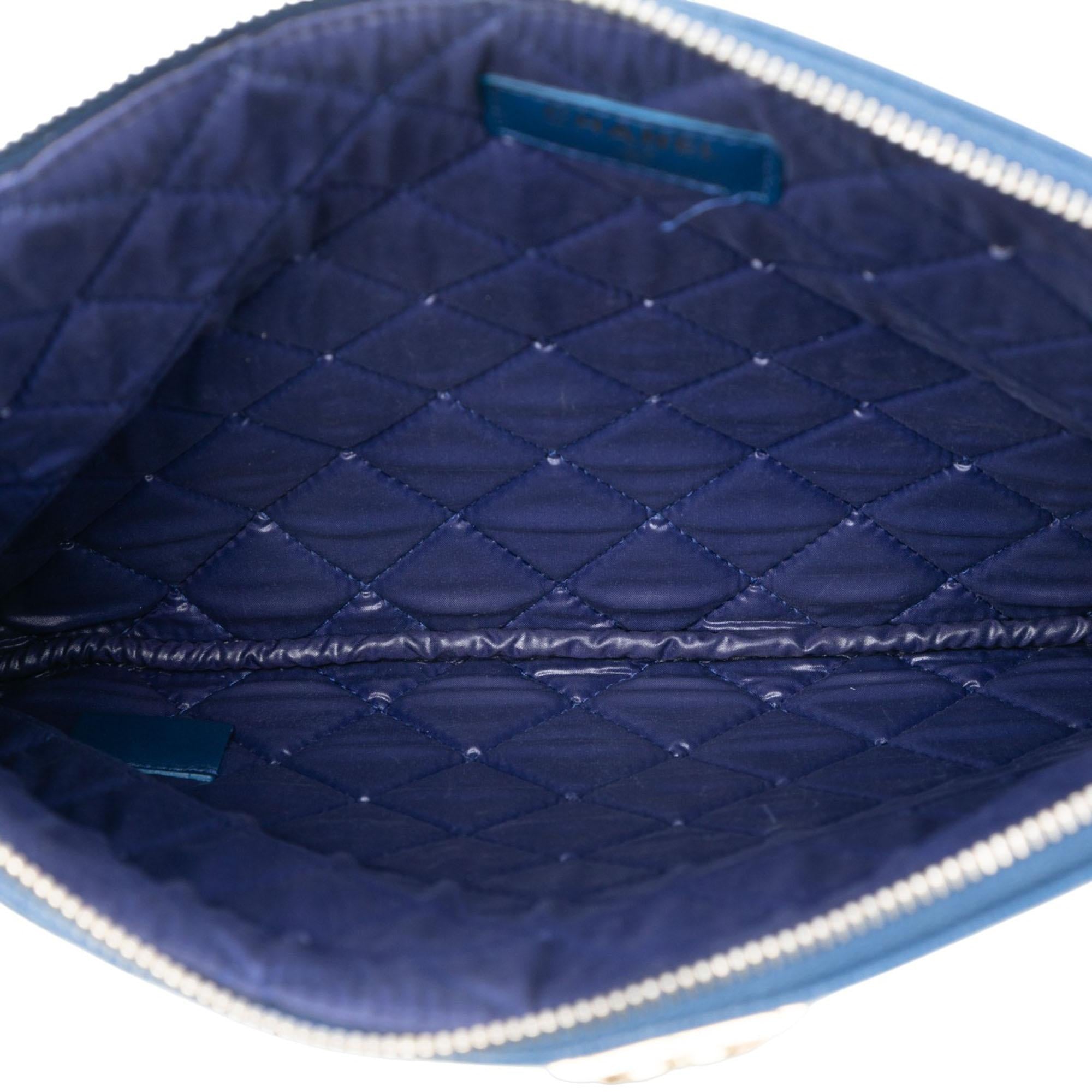 Chanel Medium Quilted Caviar Boy O Case Clutch