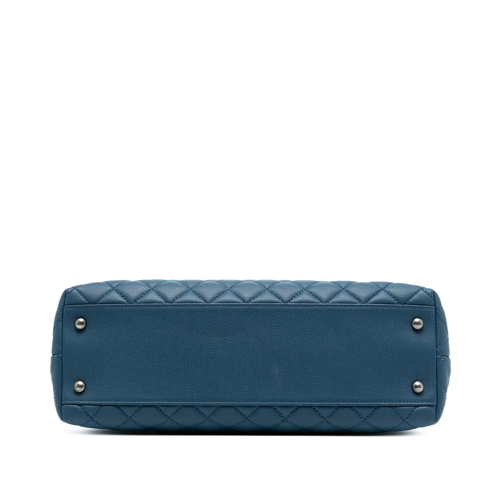 Chanel Medium Quilted Caviar Coco Top Handle Bag