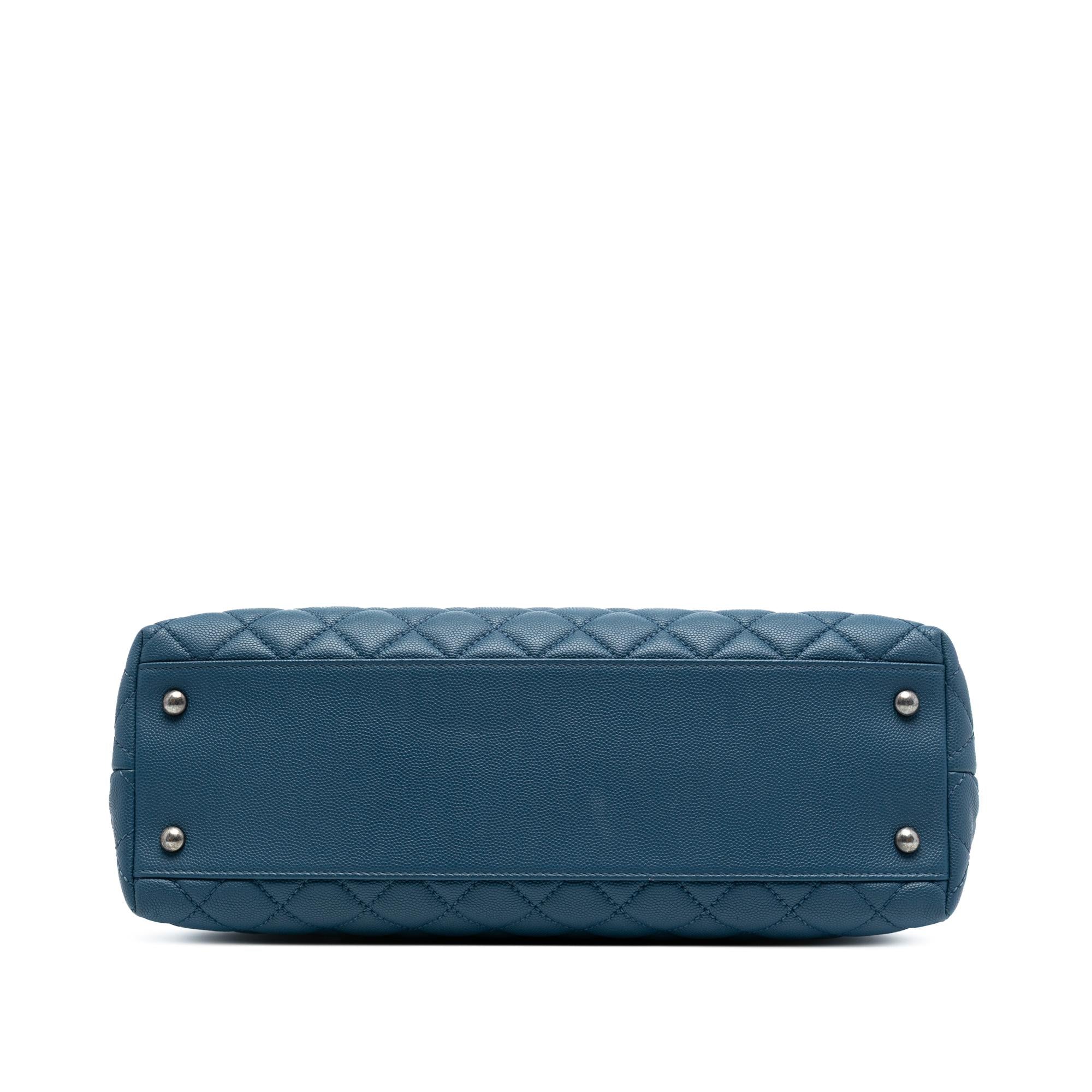 Chanel Medium Quilted Caviar Coco Top Handle Bag