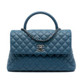 Chanel Medium Quilted Caviar Coco Top Handle Bag