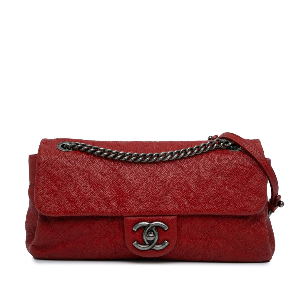 Chanel Medium Quilted Caviar Easy Flap (SHG-z0x1eb)