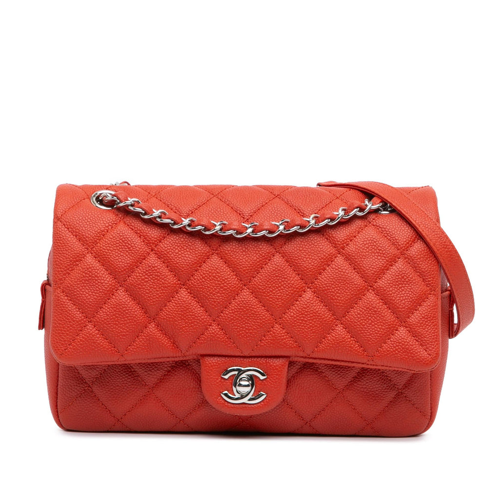 Chanel Medium Quilted Caviar Easy Flap (SHG-BKHkPF)
