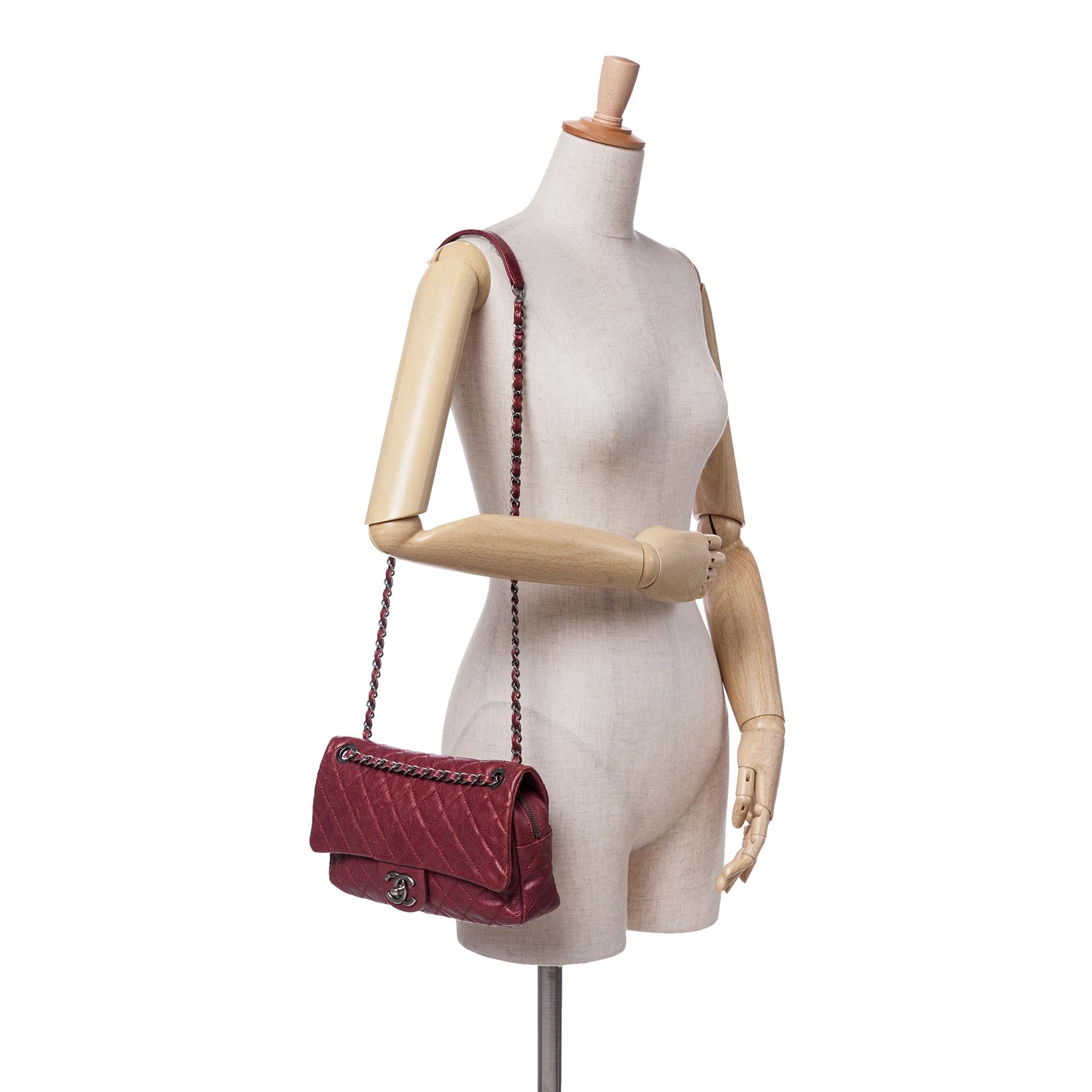 Chanel Medium Quilted Caviar Easy Flap