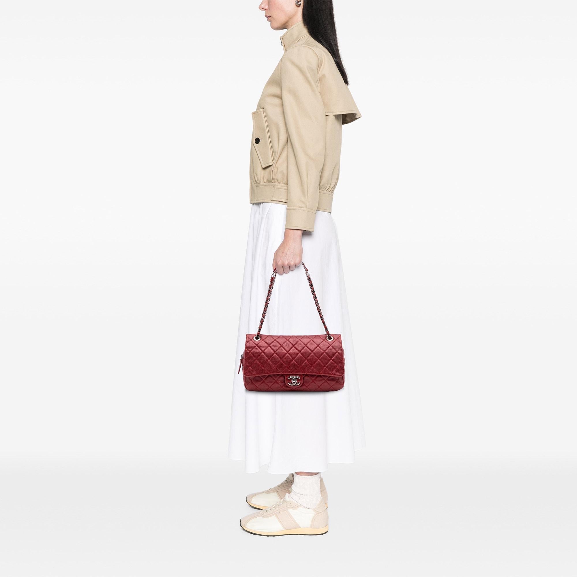 Chanel Medium Quilted Caviar Easy Flap