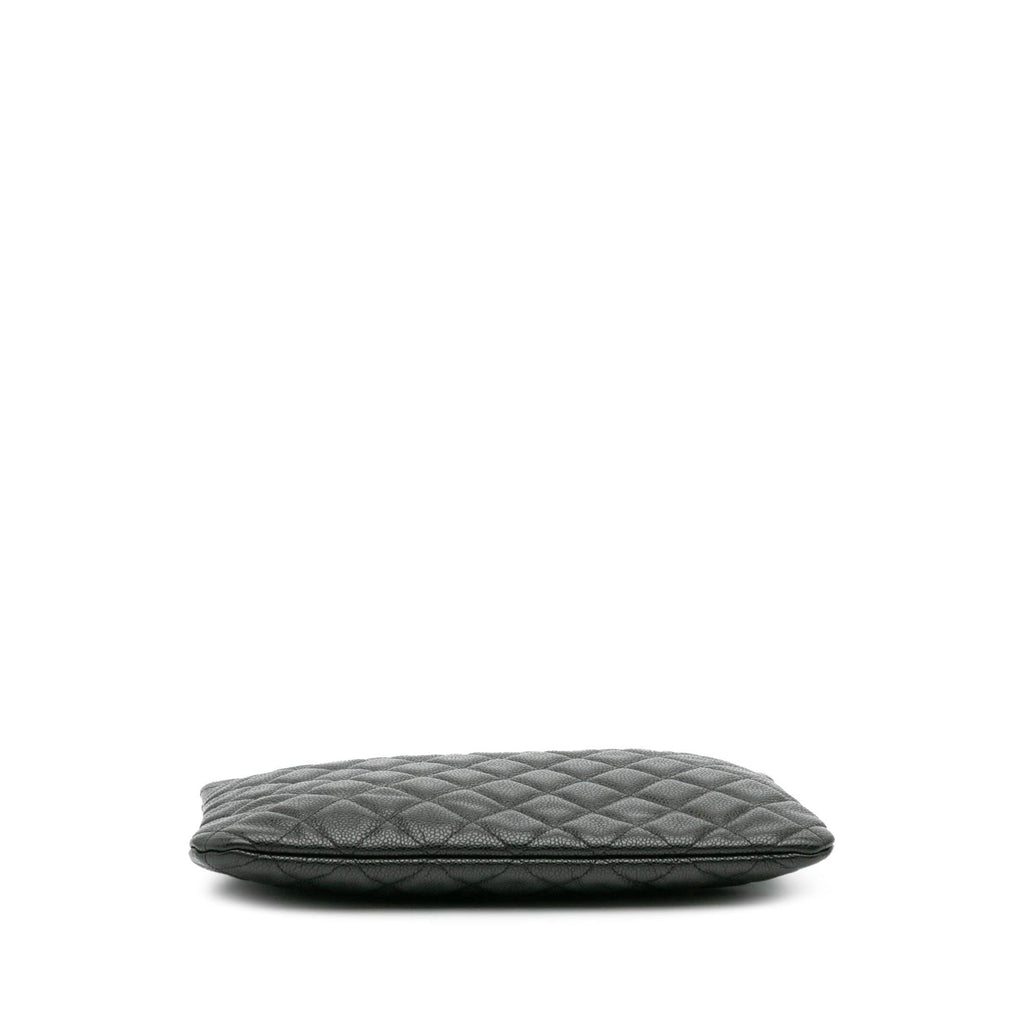 Chanel Medium Quilted Caviar O Case Clutch
