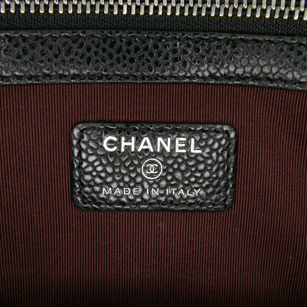 Chanel Medium Quilted Caviar O Case Clutch