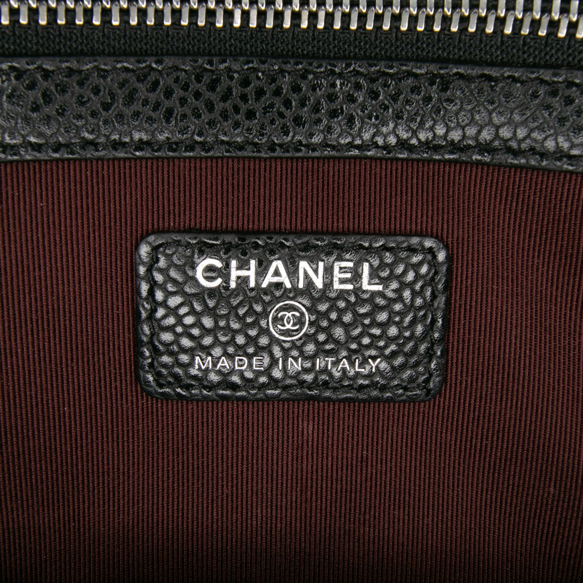 Chanel Medium Quilted Caviar O Case Clutch