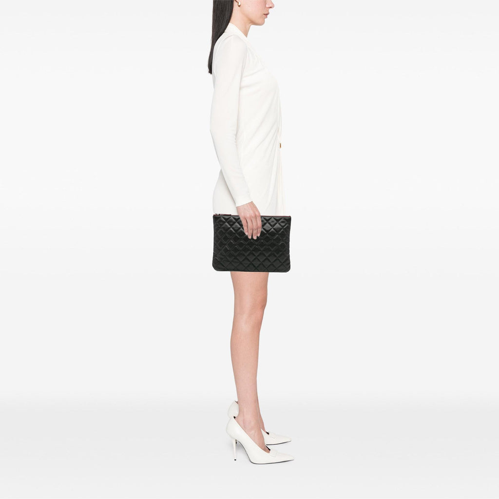 Chanel Medium Quilted Caviar O Case Clutch