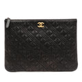 Chanel Medium Quilted Caviar O Case Clutch