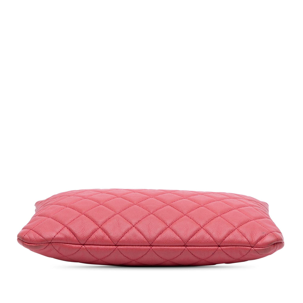 Chanel Medium Quilted Caviar O Case Clutch