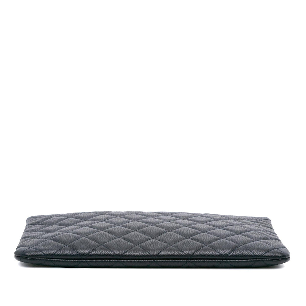 Chanel Medium Quilted Caviar O Case Clutch