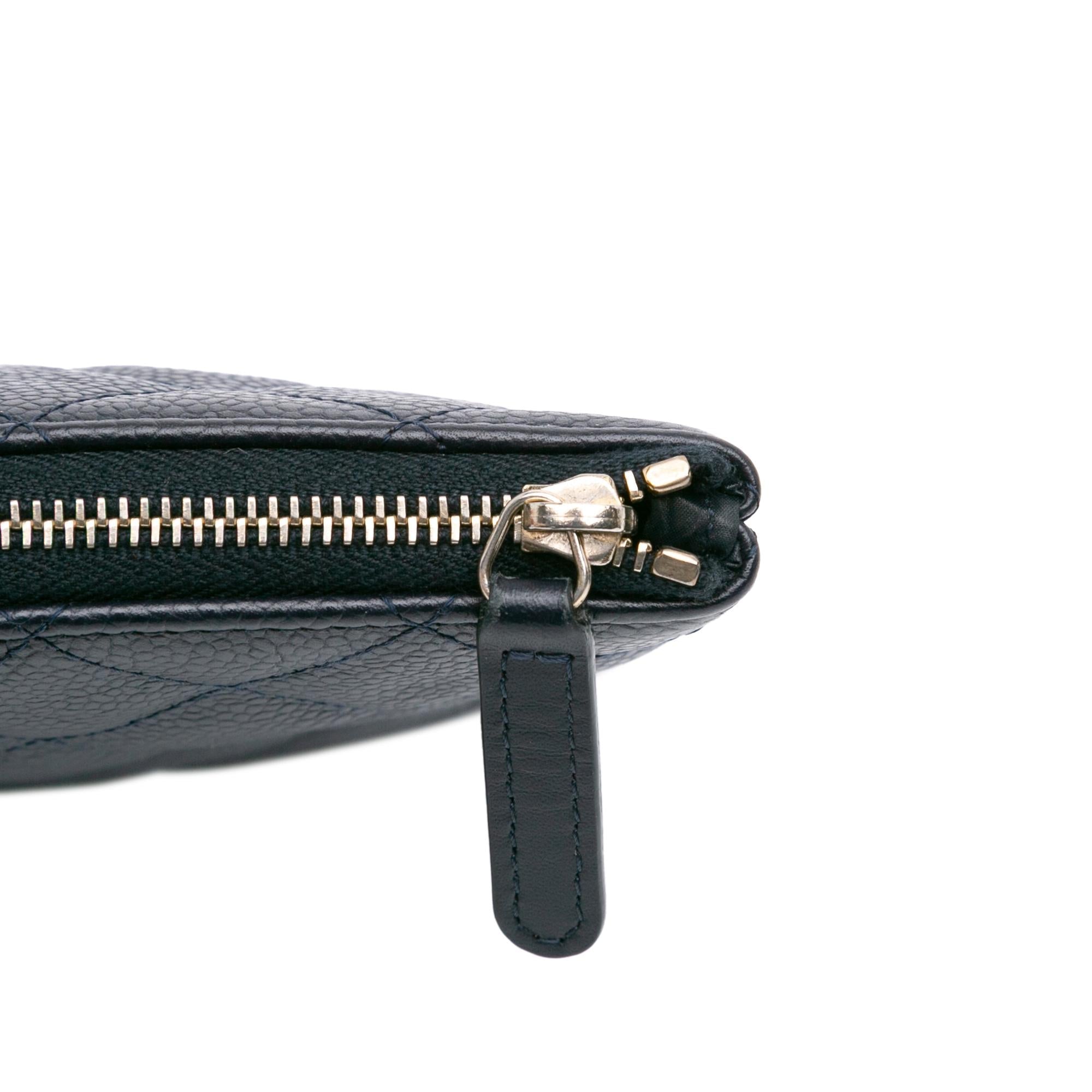 Chanel Medium Quilted Caviar O Case Clutch