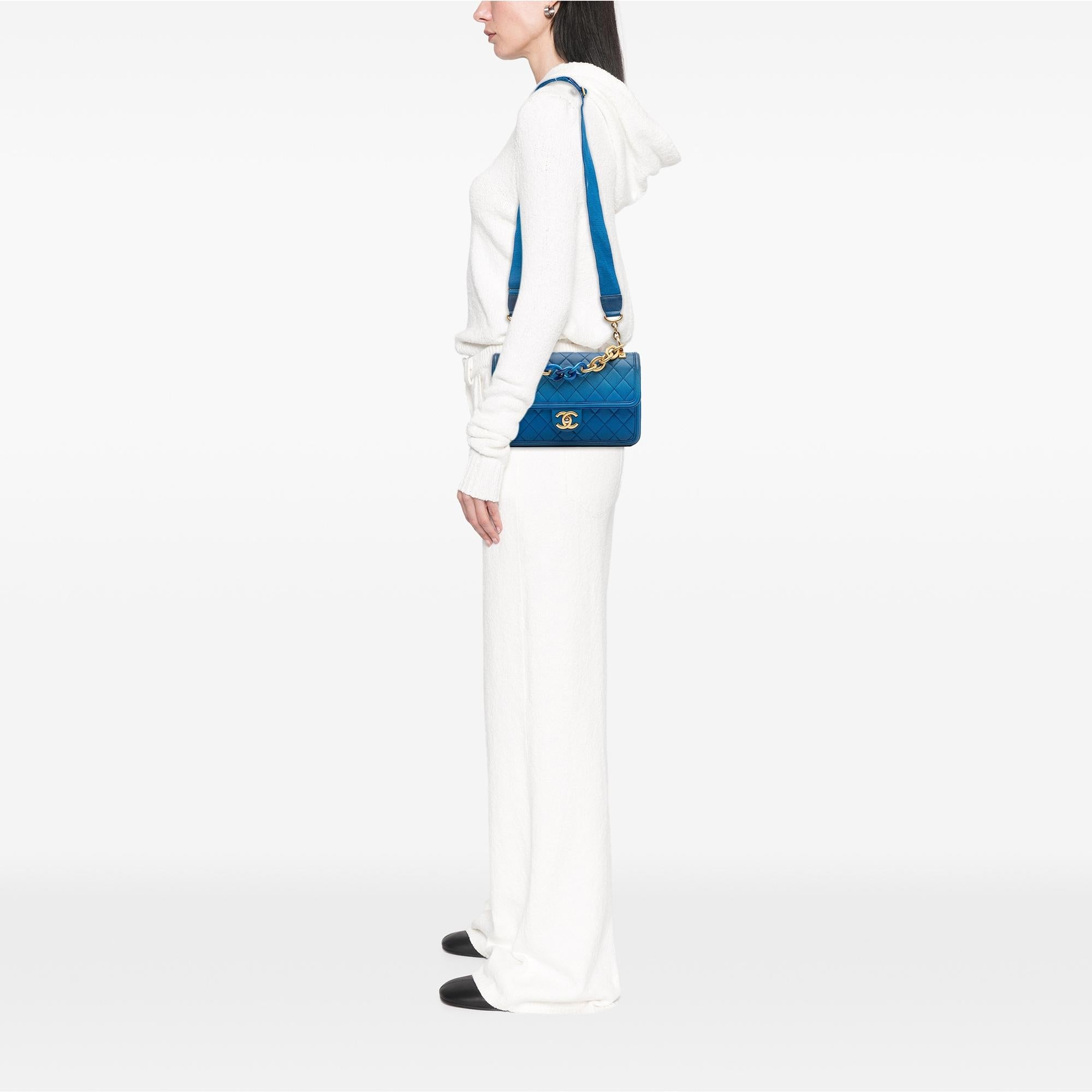 Chanel Medium Quilted Caviar Sunset On The Sea Flap