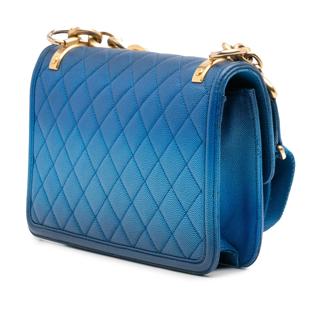 Chanel Medium Quilted Caviar Sunset On The Sea Flap