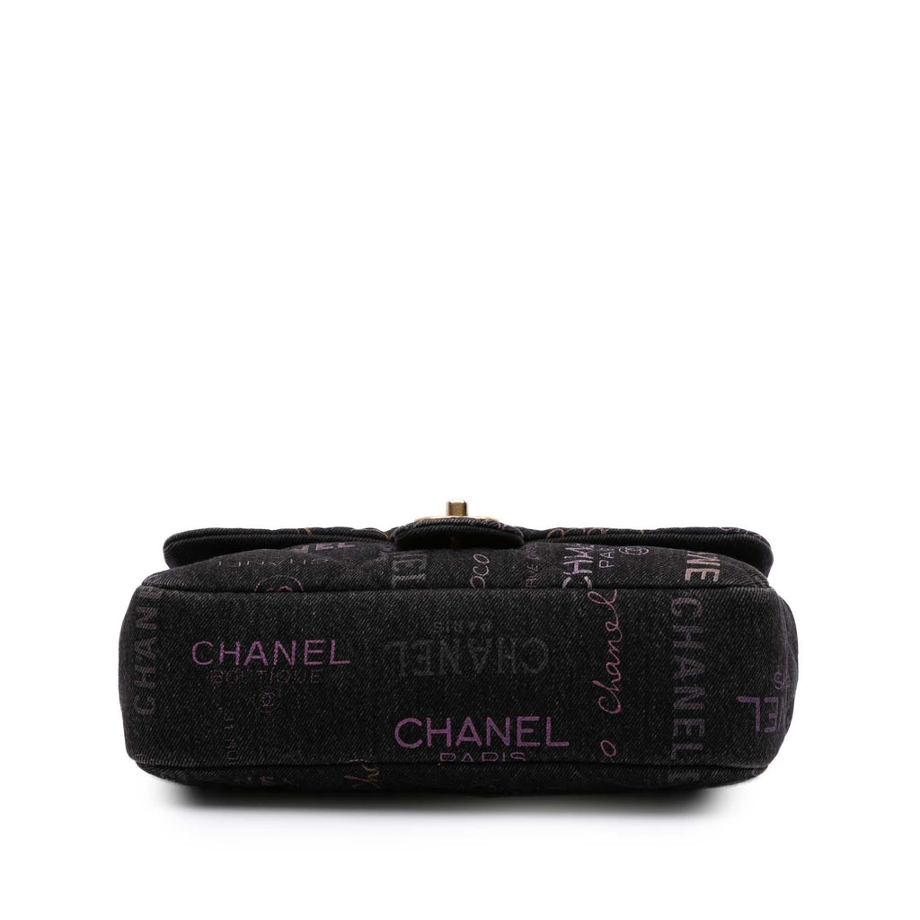 Chanel Medium Quilted Denim Mood Flap