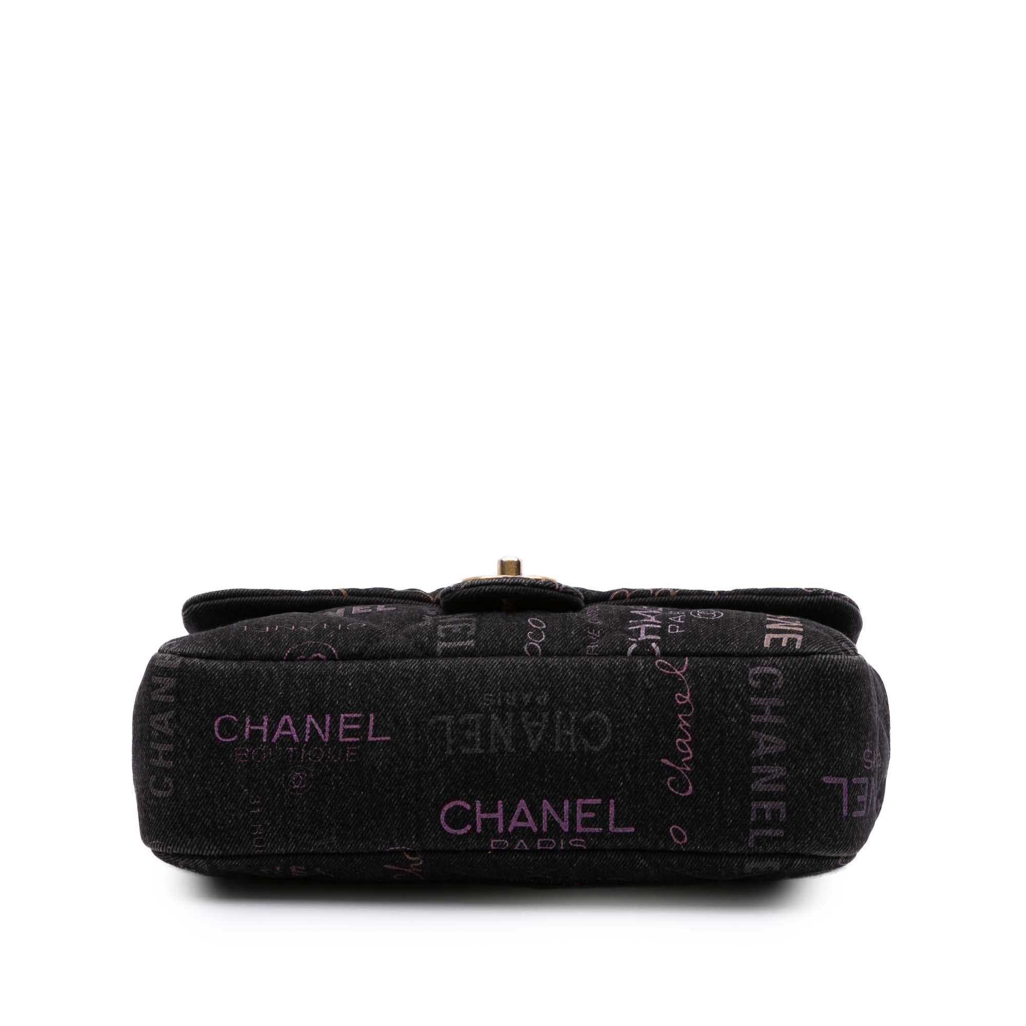 Chanel Medium Quilted Denim Mood Flap