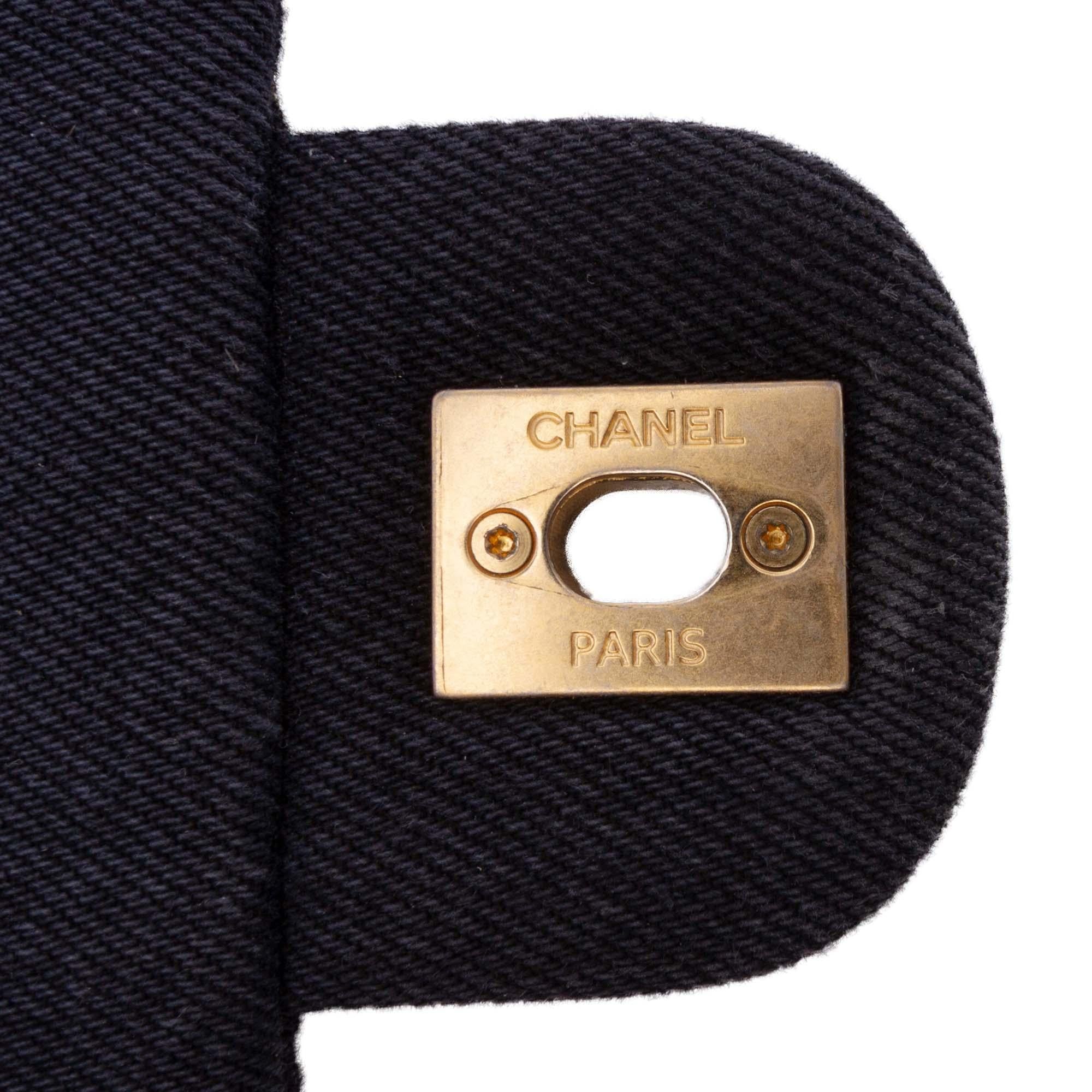 Chanel Medium Quilted Denim Mood Flap