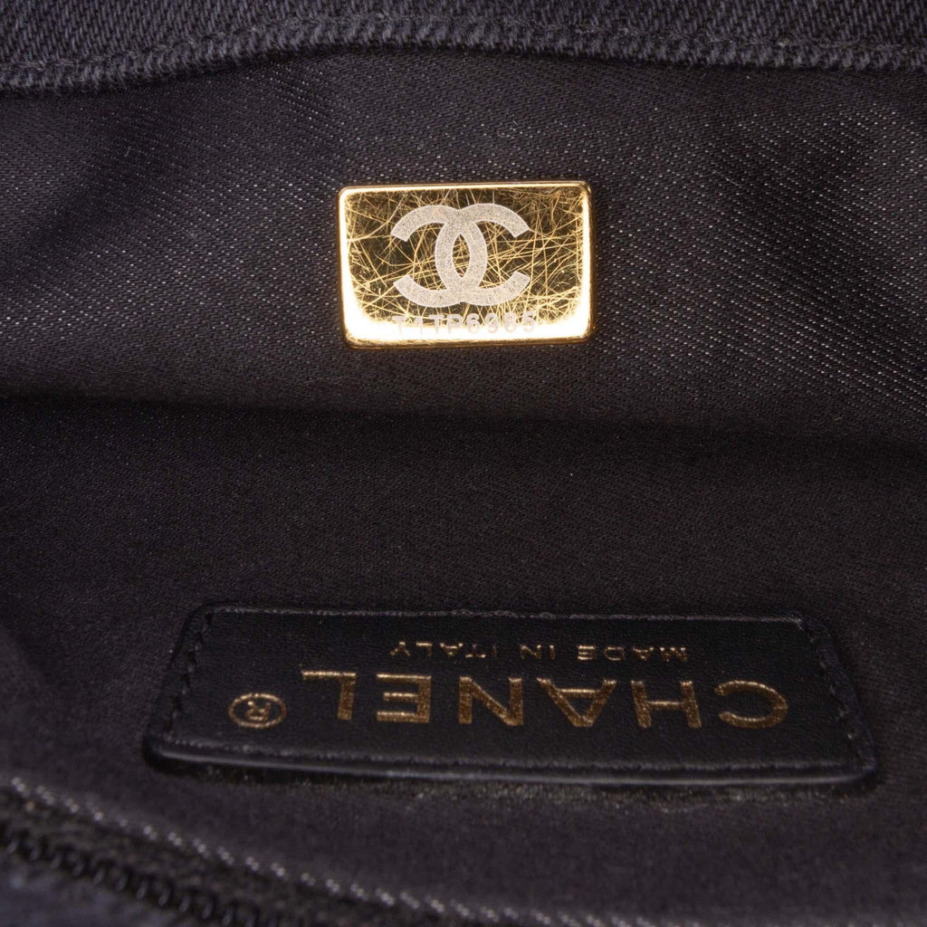 Chanel Medium Quilted Denim Mood Flap